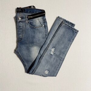 Civil Regime Size 30 Waist Zipper Details Men's  Jeans